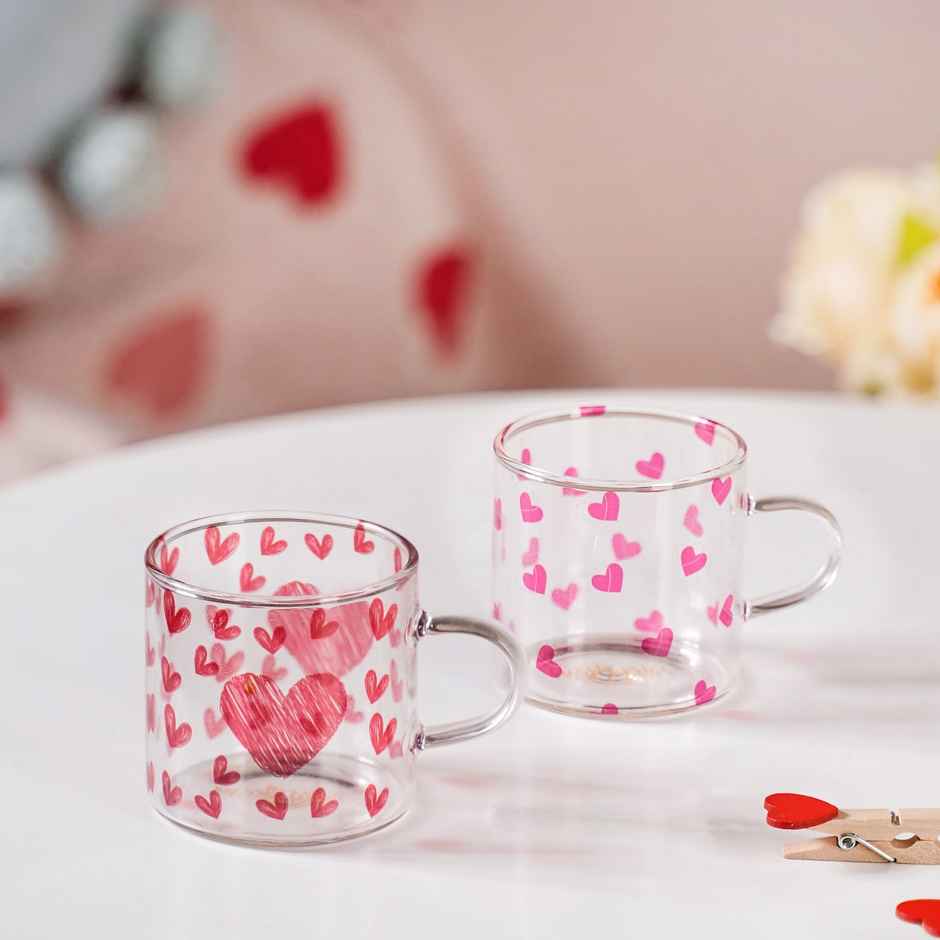 Nestasia Little Hearts Glass Small Cup