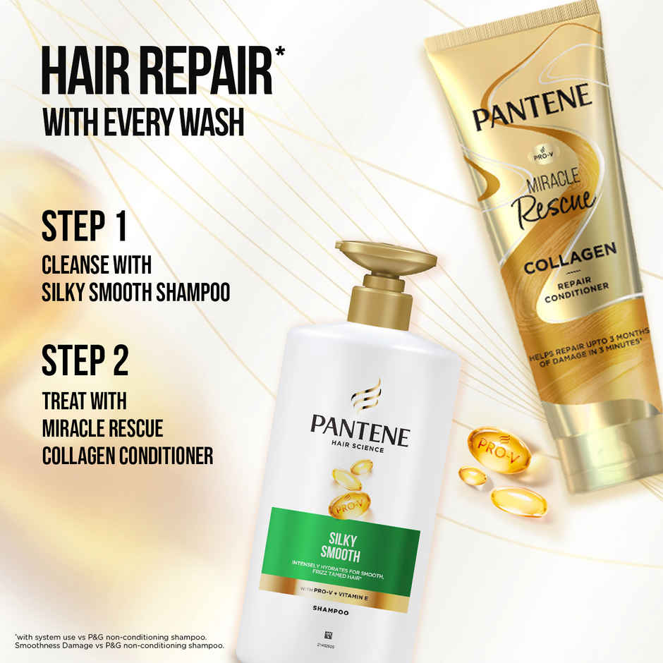 Pantene Pro-V Advanced Hairfall Solution, Silky Smooth Care Shampoo