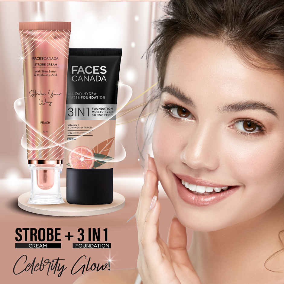 FACES CANADA Strobe Cream | Peach | Primer + Highlighter + Moisturizer