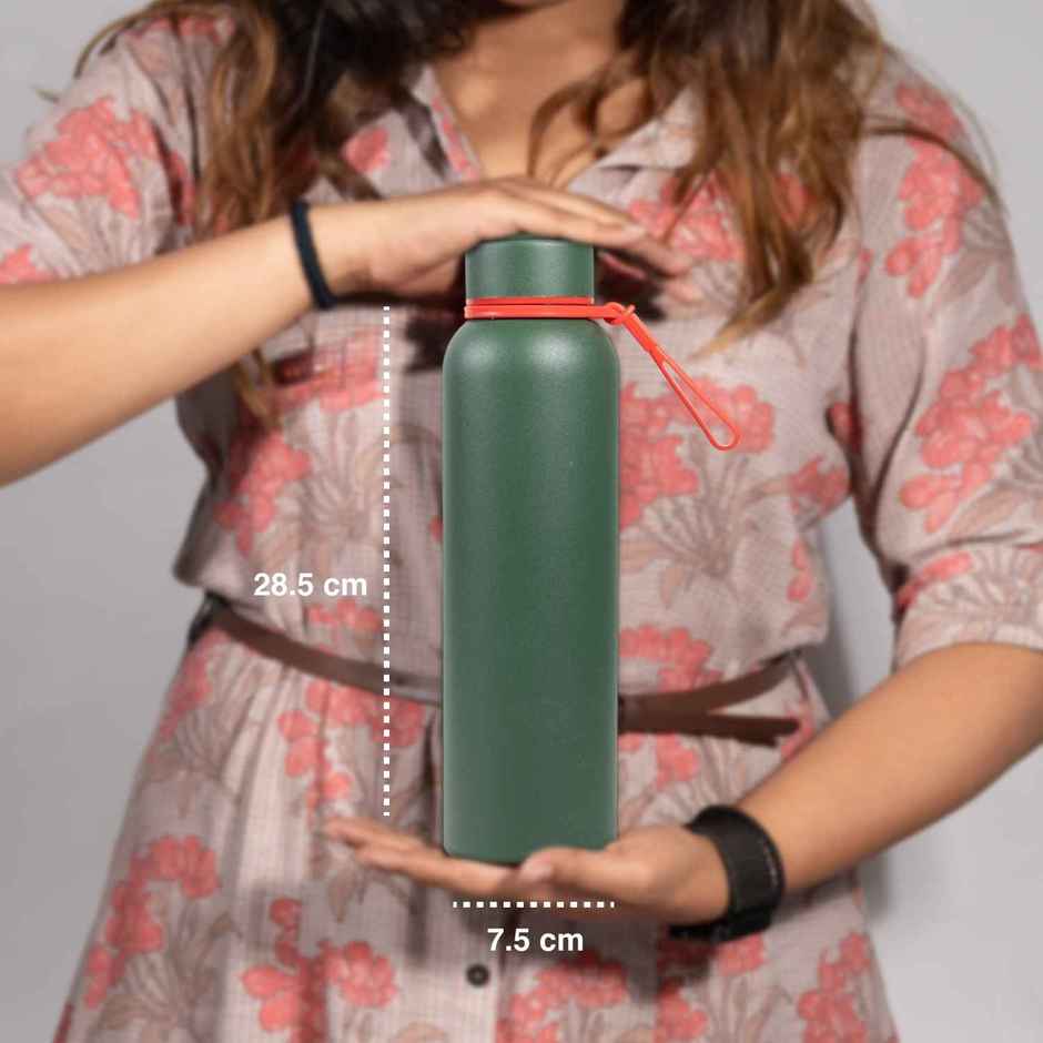 BAY6 Stainless Steel Hot & Cold Thermosteel Vacuum Water Bottle 900ml | Green