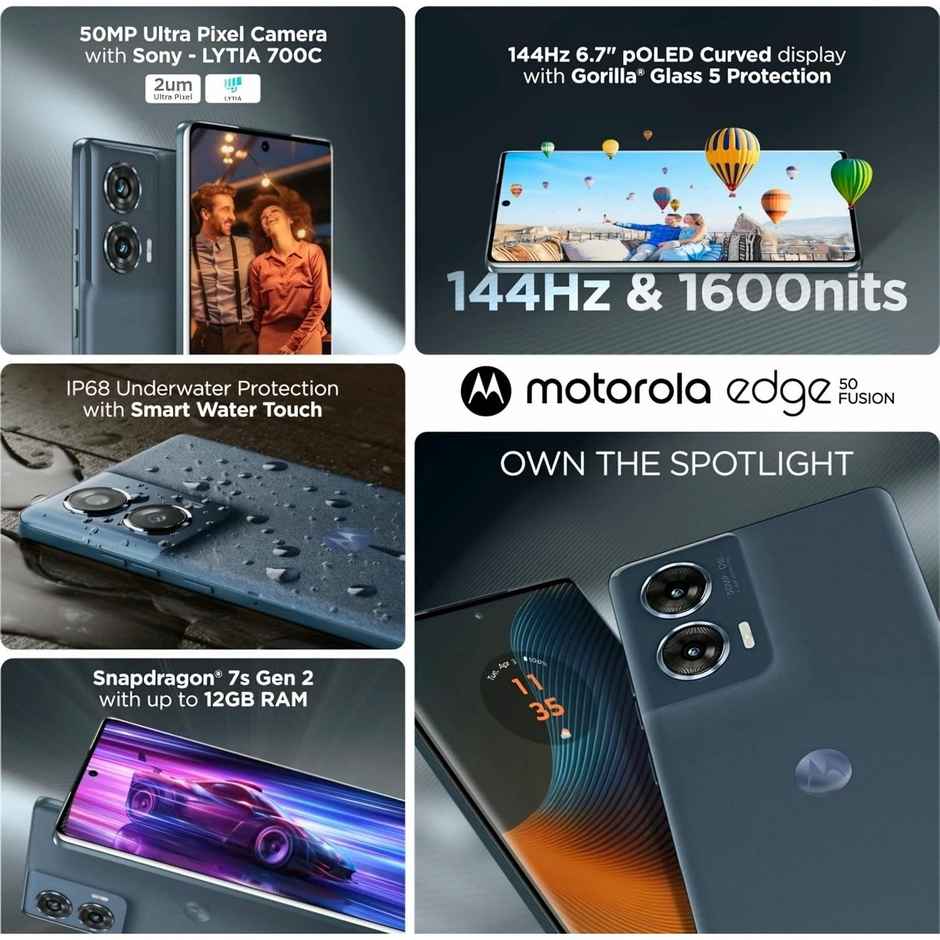 Motorola Edge 50 Fusion | 8 GB | 128GB | Forest Blue