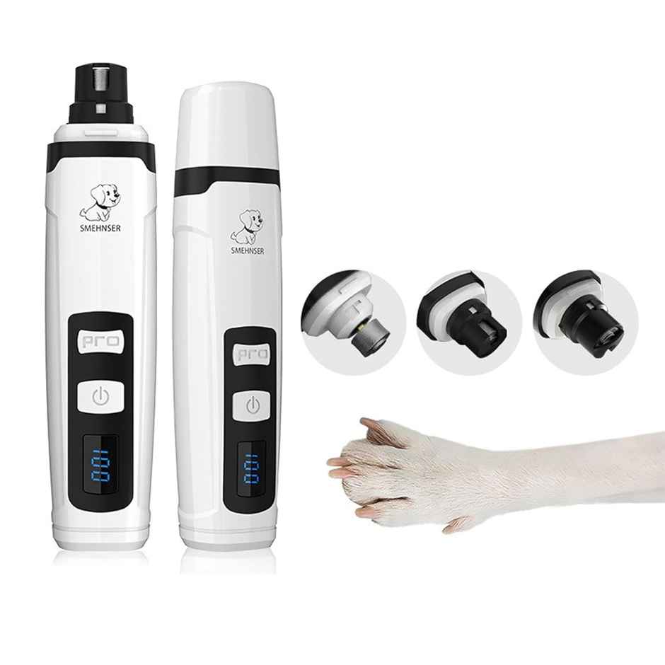 Petcrux Professional Electric Dog Nail Grinder Trimmer For Cat & Dog