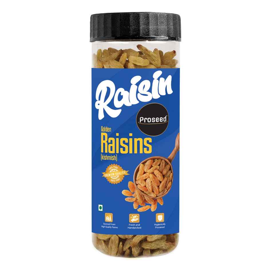 Proseed Raisins Golden Kishmish Premium Jar - Buy at ₹201 Online ...