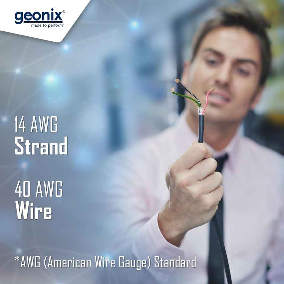 Geonix Laptop Power Cable | Cord - 1.5 m