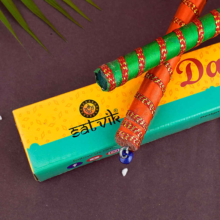 Dandiya Sticks | Multicolour | One Pair | Satvik