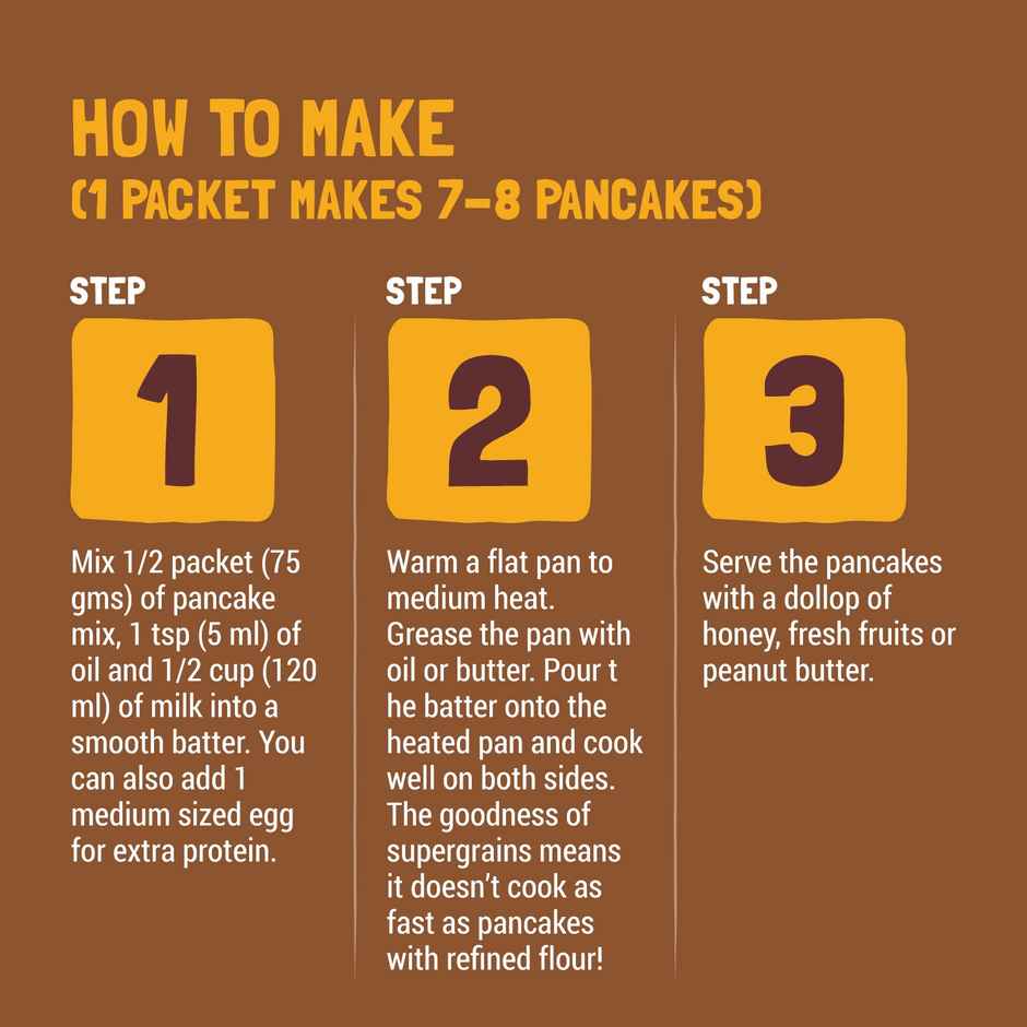 Slurrp Farm Chocolate Millet Pancake Mix | No Maida