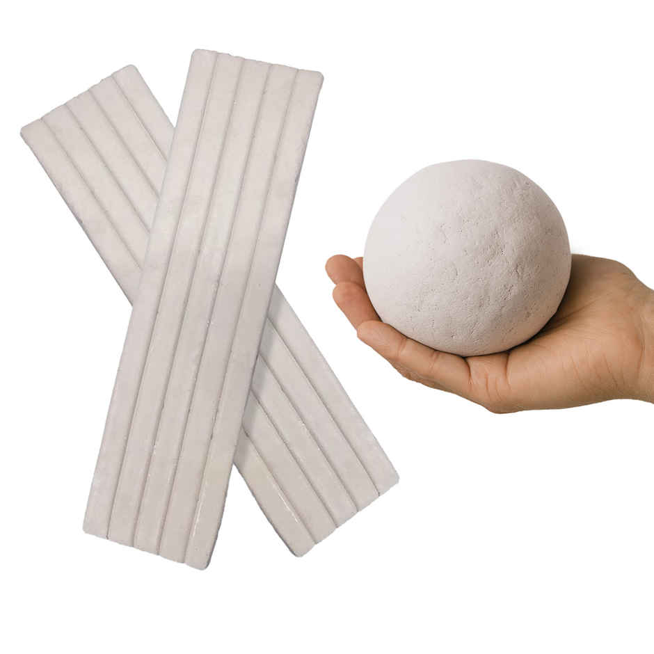 Air Dry Non-Toxic White Modelling Clay | Mangal Bhawan