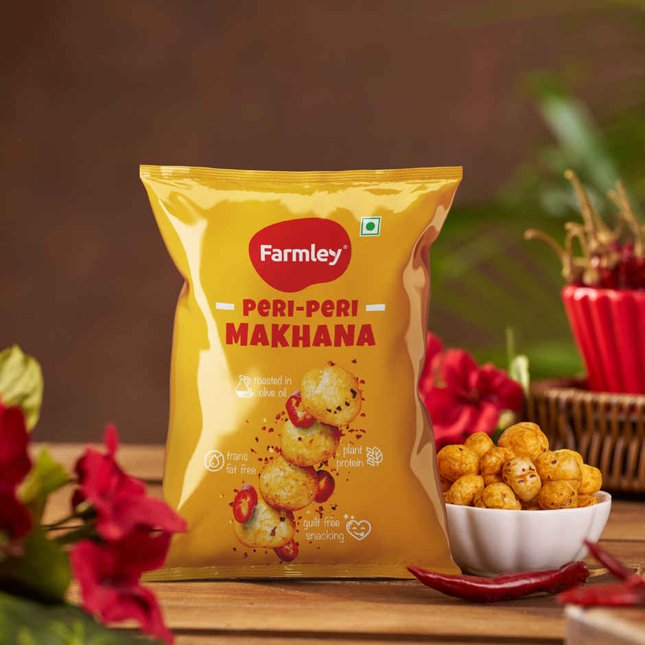 Farmley Peri Peri  Makhana Roasted In Olive Oil Healthy Snacks