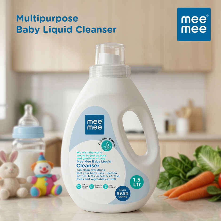 Mee Mee Baby Liquid Cleanser for Bottles | Nipples | Accessories | Toys | Fruits & Vegetables