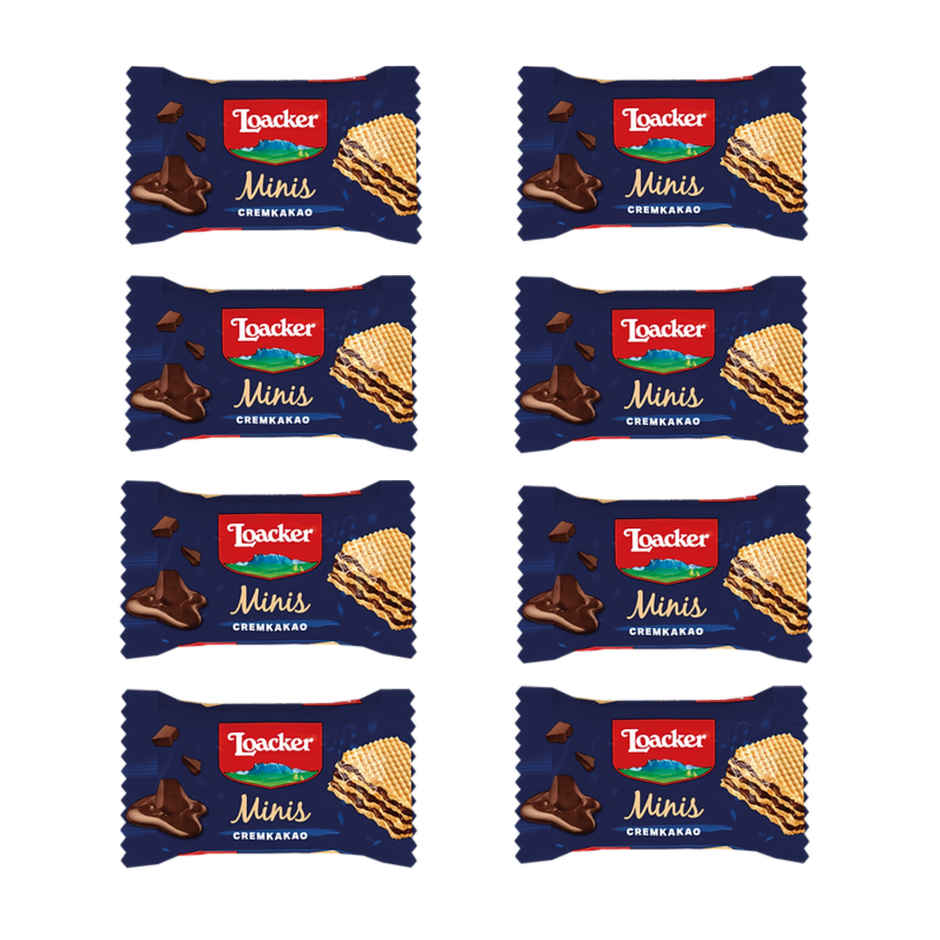 Loacker Minis Chocolate Wafer Cookies with Tin