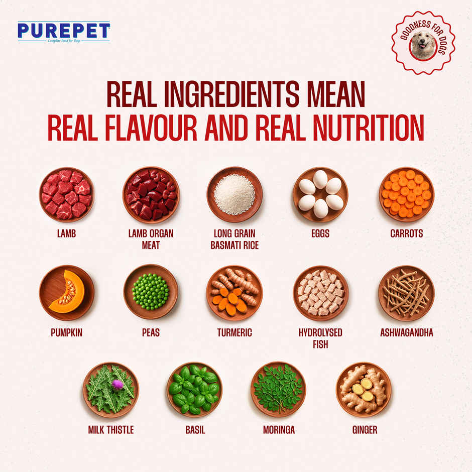 Purepet Mutton Biryani Fresh Dog Food (Adults & Puppies)