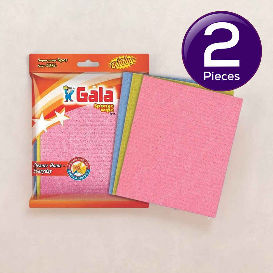Gala Sponge Wipe 3 pcs Set Combo