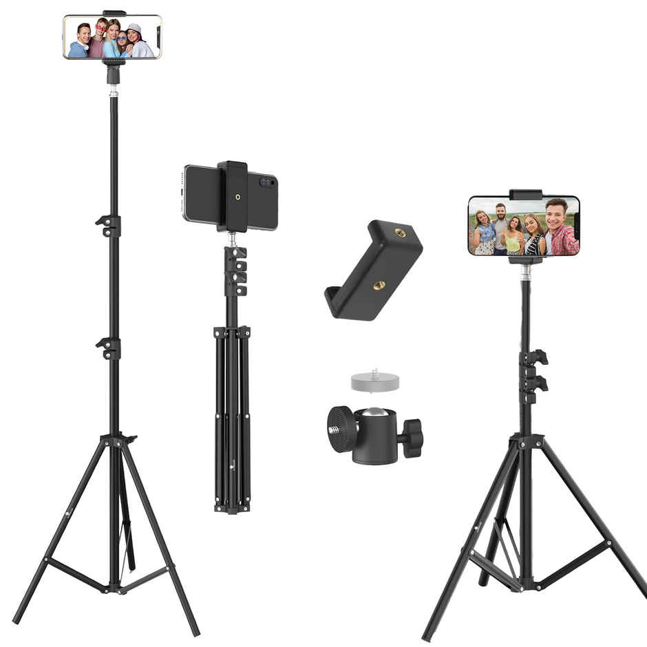 Kratos 7 Feet Tripod Stand | Lightweight | Portable | Aluminum Alloy Light Stand