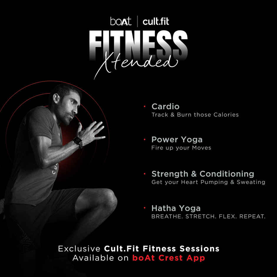 boAt Xtend Pro 1.78" AMOLED Display with Fast Charge - Deep Blue