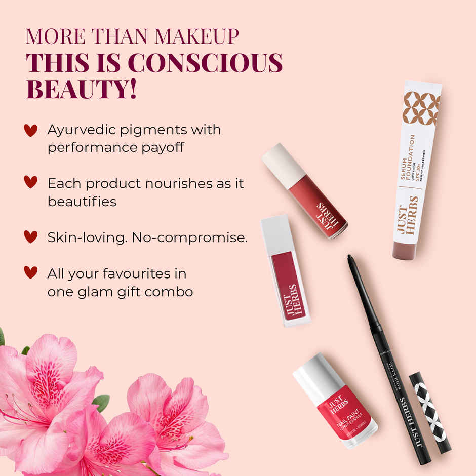 Justherbs Naturally Chic Makeup Hamper | Makeup Gift Kit