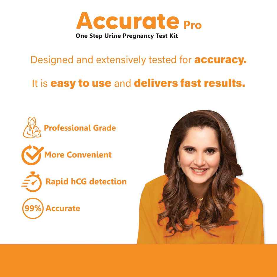 Accurate Pro One Step Urine HCG Pregnancy Test Kit