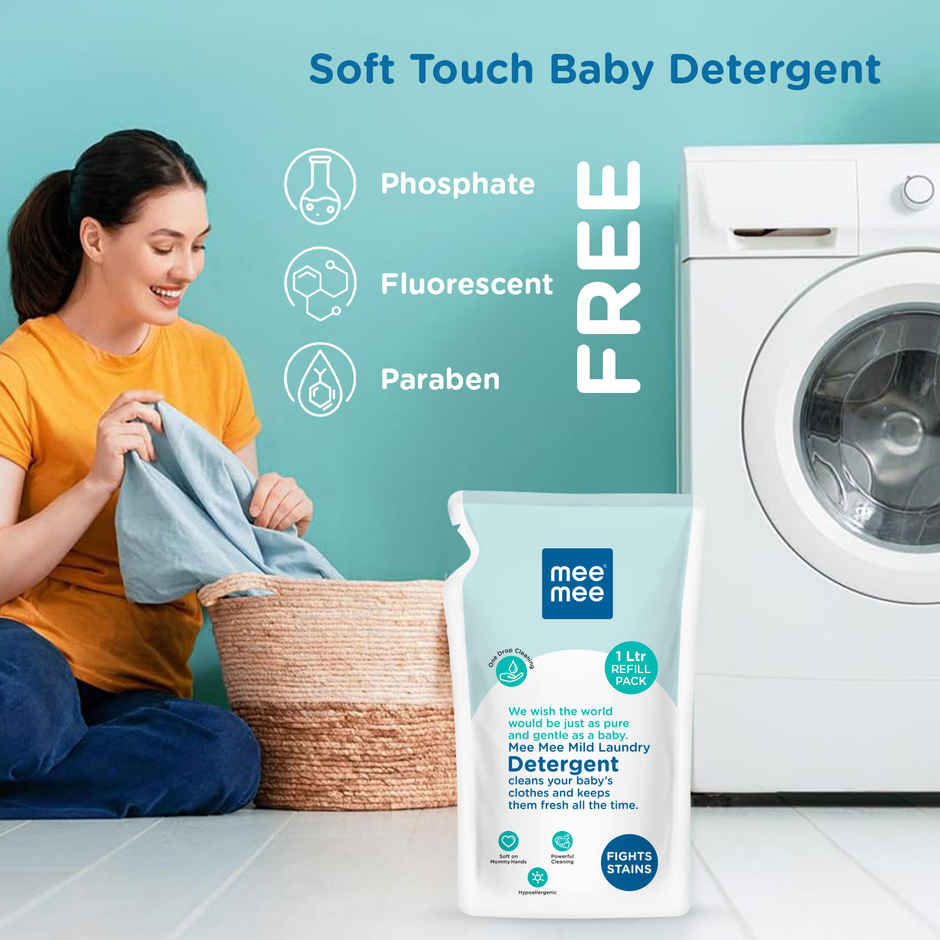 Mee Mee Mild Baby Liquid Laundry Detergent - One Drop Cleaning