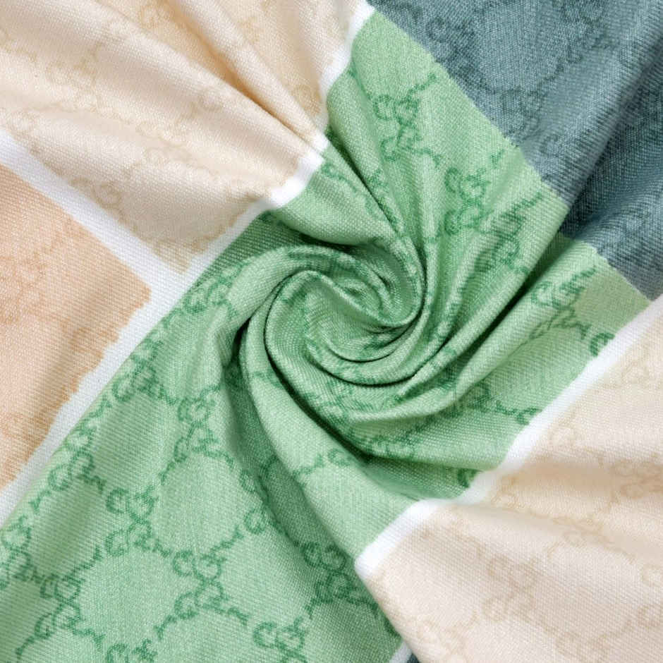 BAY6 Microfiber Cotton Door Curtains - Set of 2 - (7x4 ft) - Multicolor