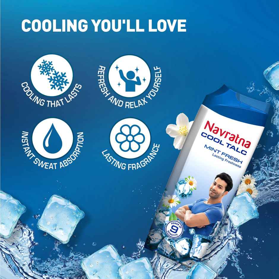 Navratna Cool Talc - Mint Fresh