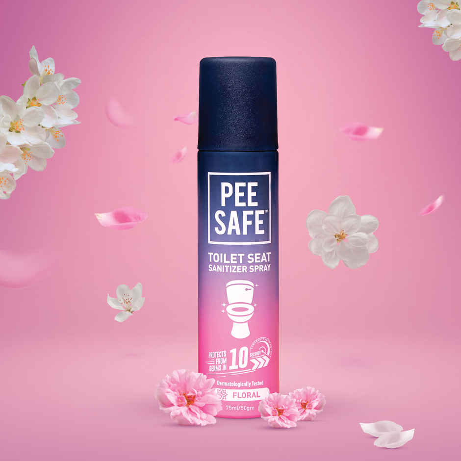 Pee Safe Toilet Seat Sanitizer Spray Floral Combo