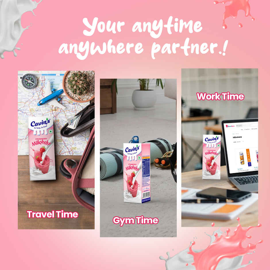 Cavin's Strawberry Milkshake Combo 