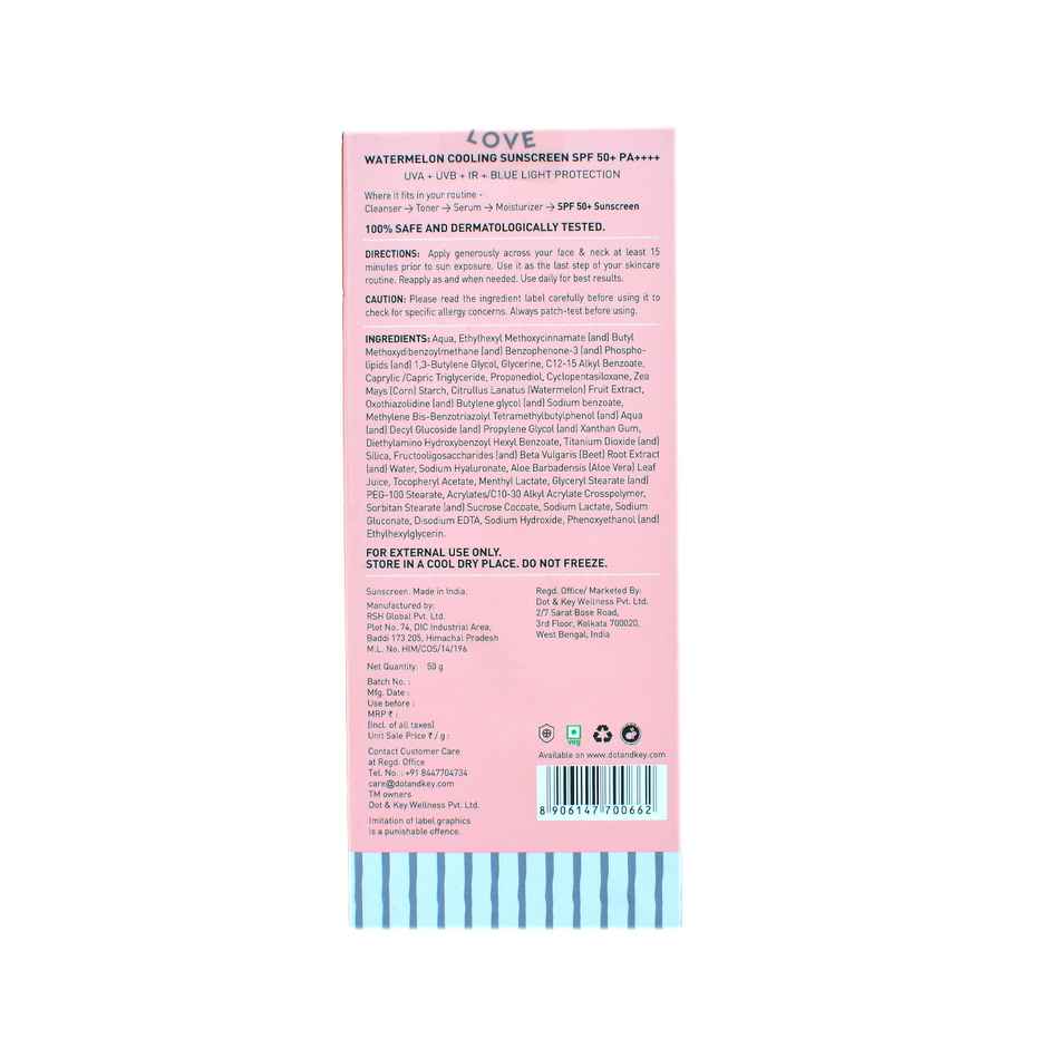 Dot & Key Watermelon Hyaluronic Cooling Sunscreen SPF 50 PA+++