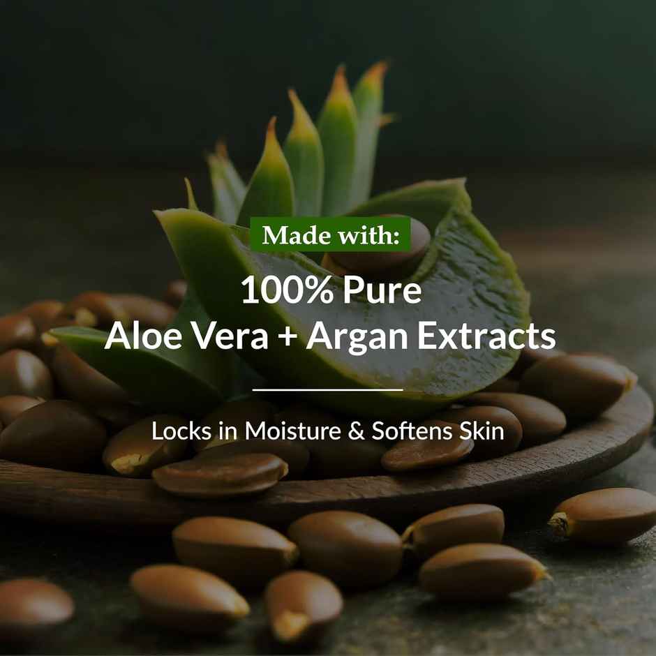 Lotus Botanicals 100% Aloe & Argan Body Lotion Deeply Moisturizes Dry Skin