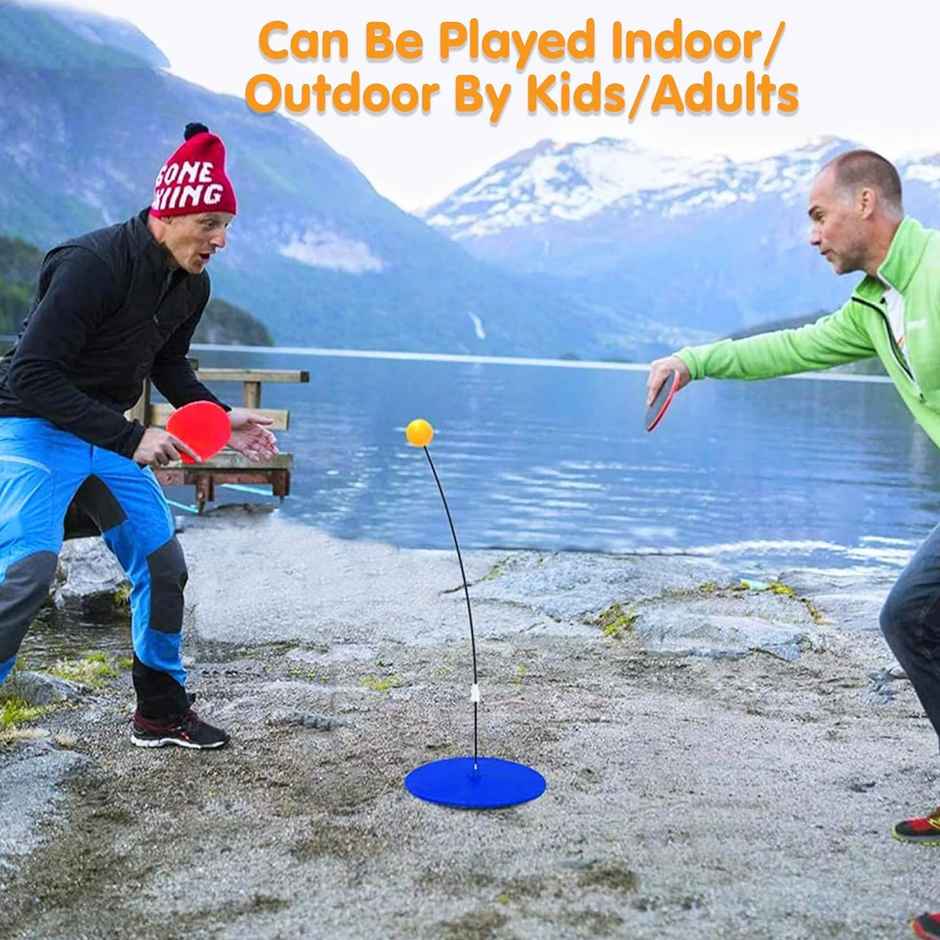 Kidology Light Table Tennis Self Training Indoor Gaming with 2 Racket&4 Practice Ping Pong Ball