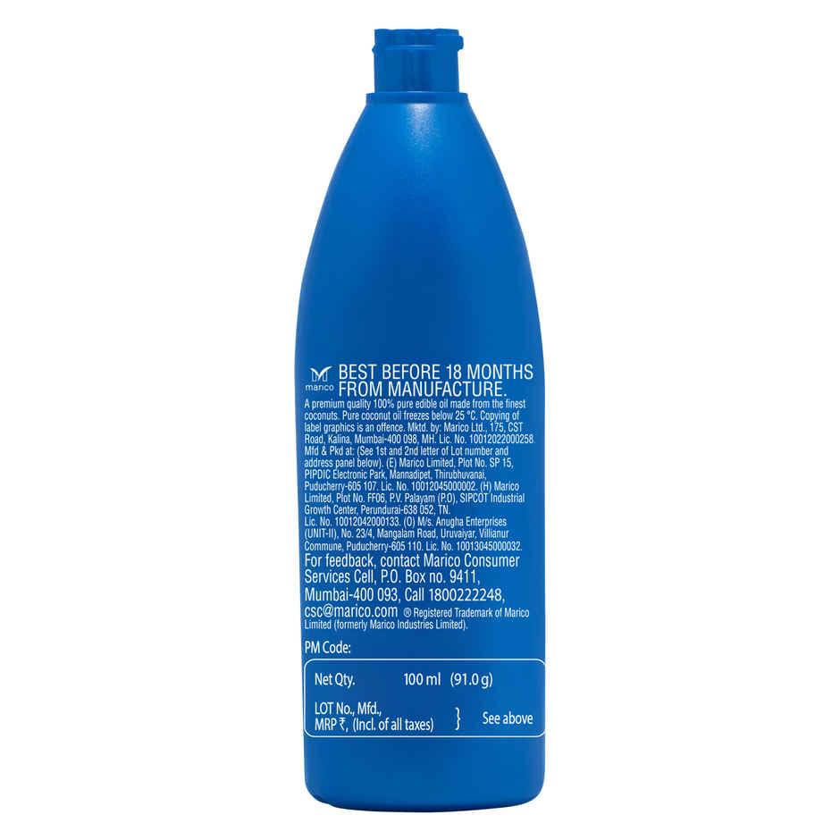 Parachute 100% Pure Coconut Oil Bottle