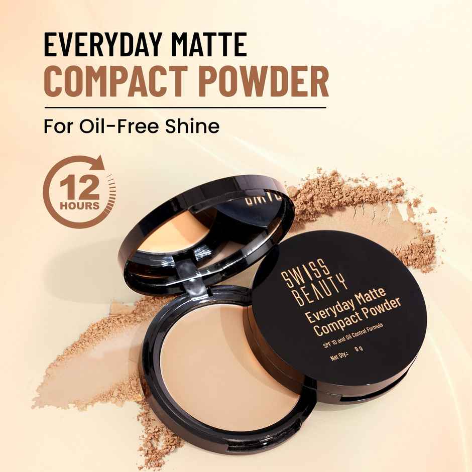 Swiss Beauty Everyday Matte Compact - 4 Honey