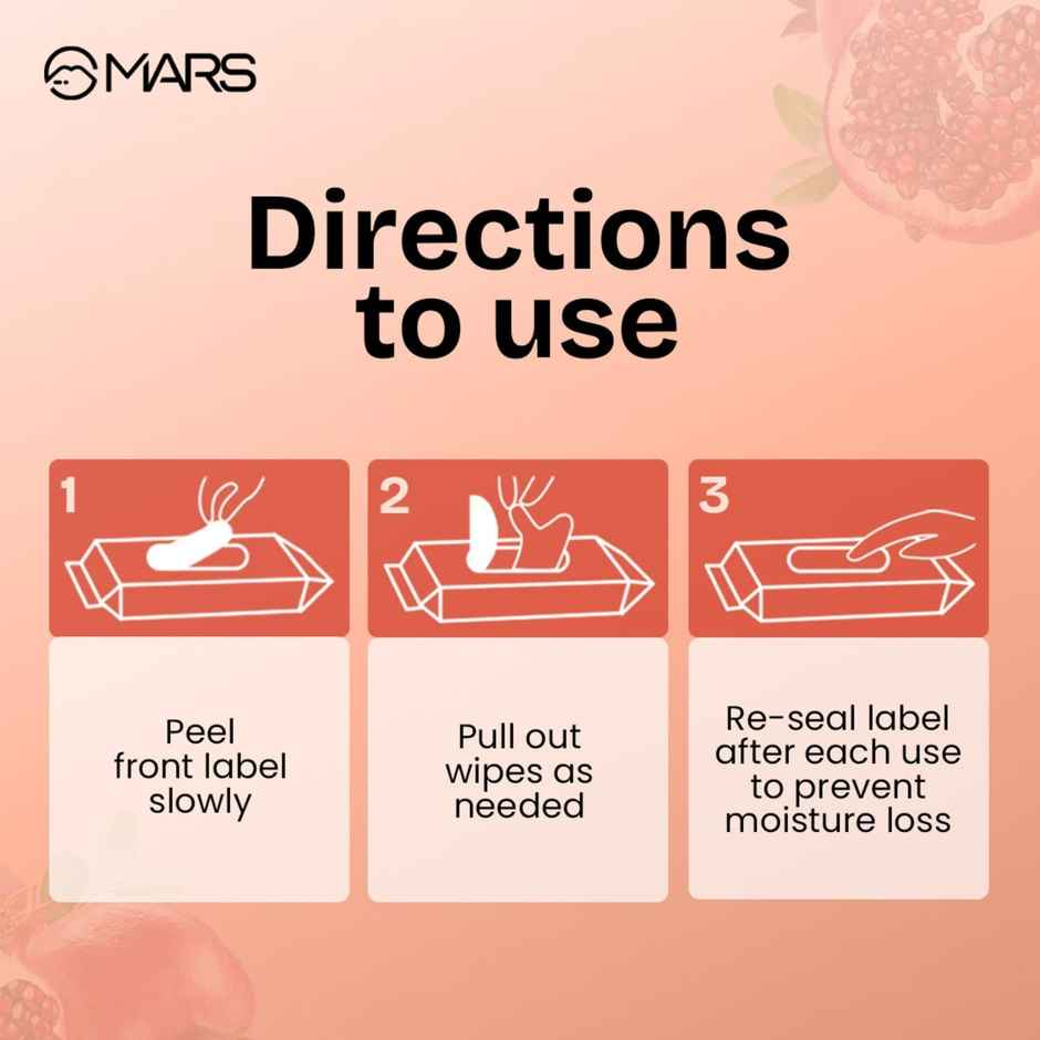 MARS Cosmetics Good pH Balance Refreshing Wipes | 10 Wipes | Pink