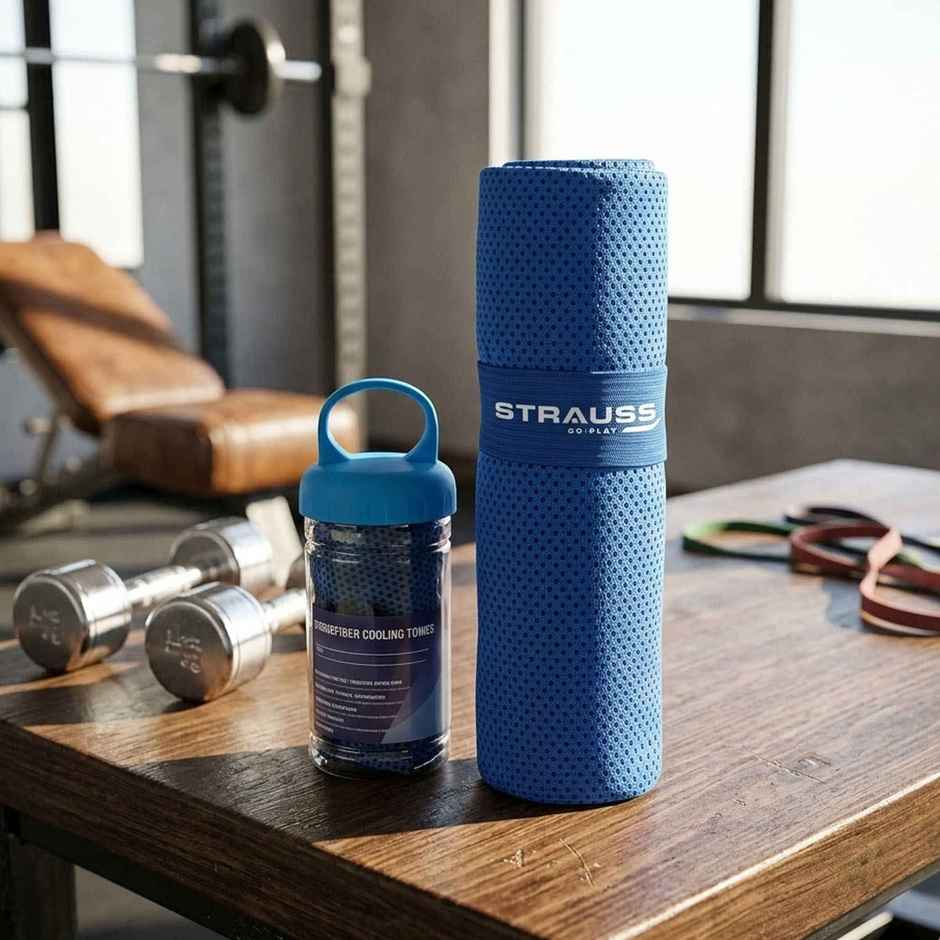 Strauss Cooling Towel, 90 cm, (Blue)