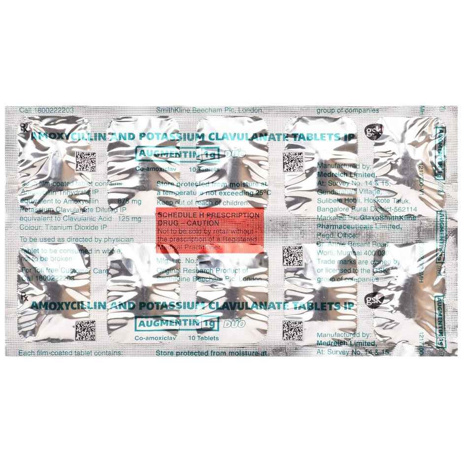 Augmentin 1g Duo Tablet