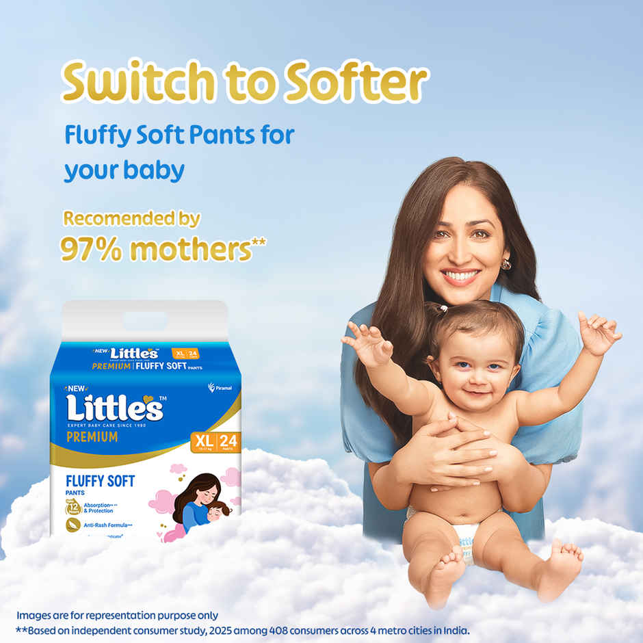 Littles Expert Baby Care Comfy Baby Diapers | Pant Style | XL | 24 pcs