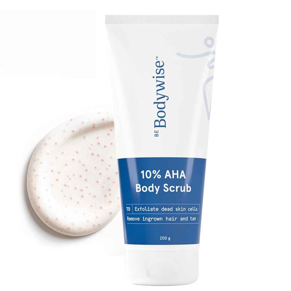 Be Bodywise 10% Aha Body Scrub - Reduces Strawberry Skin, Exfoliates