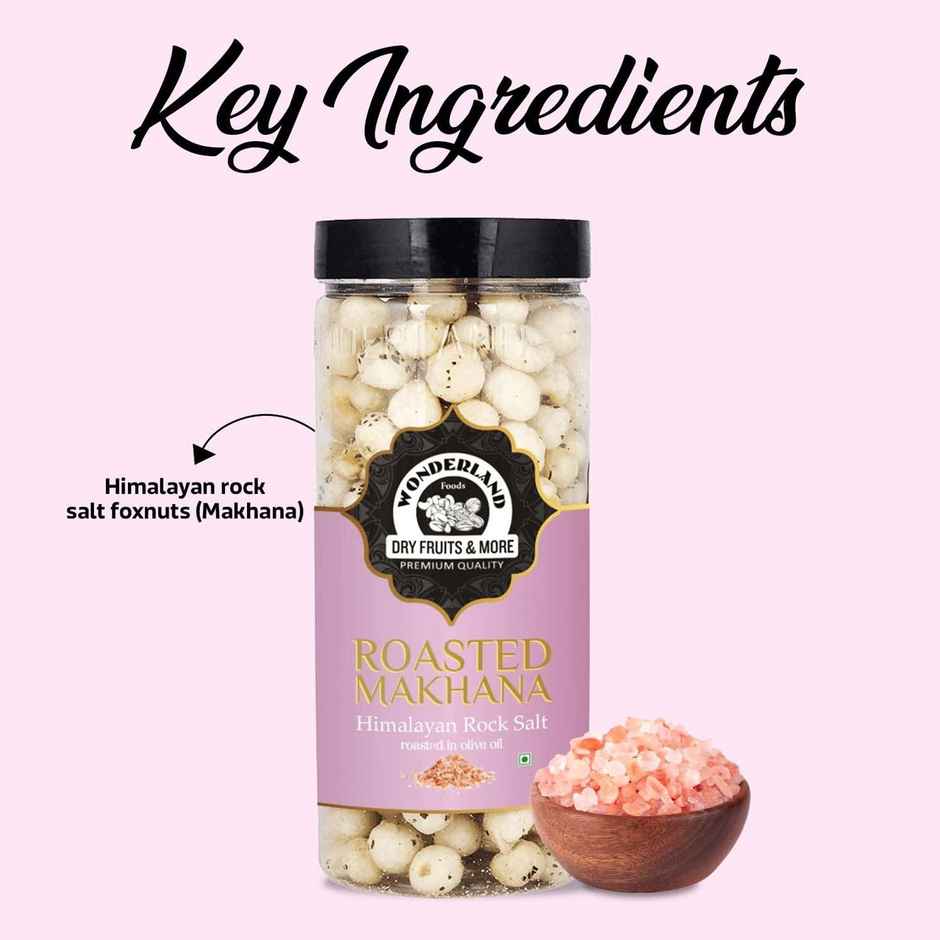 Wonderland Foods Vrat Roasted Pink Salt Flavoured Makhana