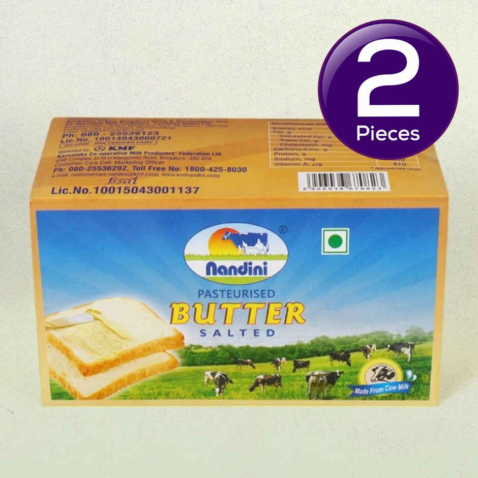 Nandini Table Butter Salted (Carton) Combo