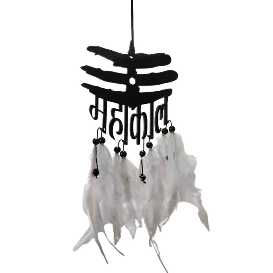 Divine Vibes Mahakal Them Wall Hanging Car Front Mirror Hanger