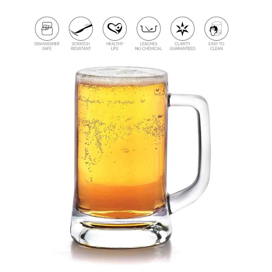Cello Stern Beer Mug | Clear - 350 ml