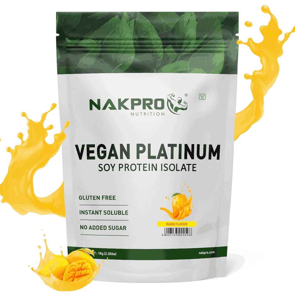 Nakpro 100% Soy Protein Isolate Mango - 25.3G Protein 4.6G Bcaa