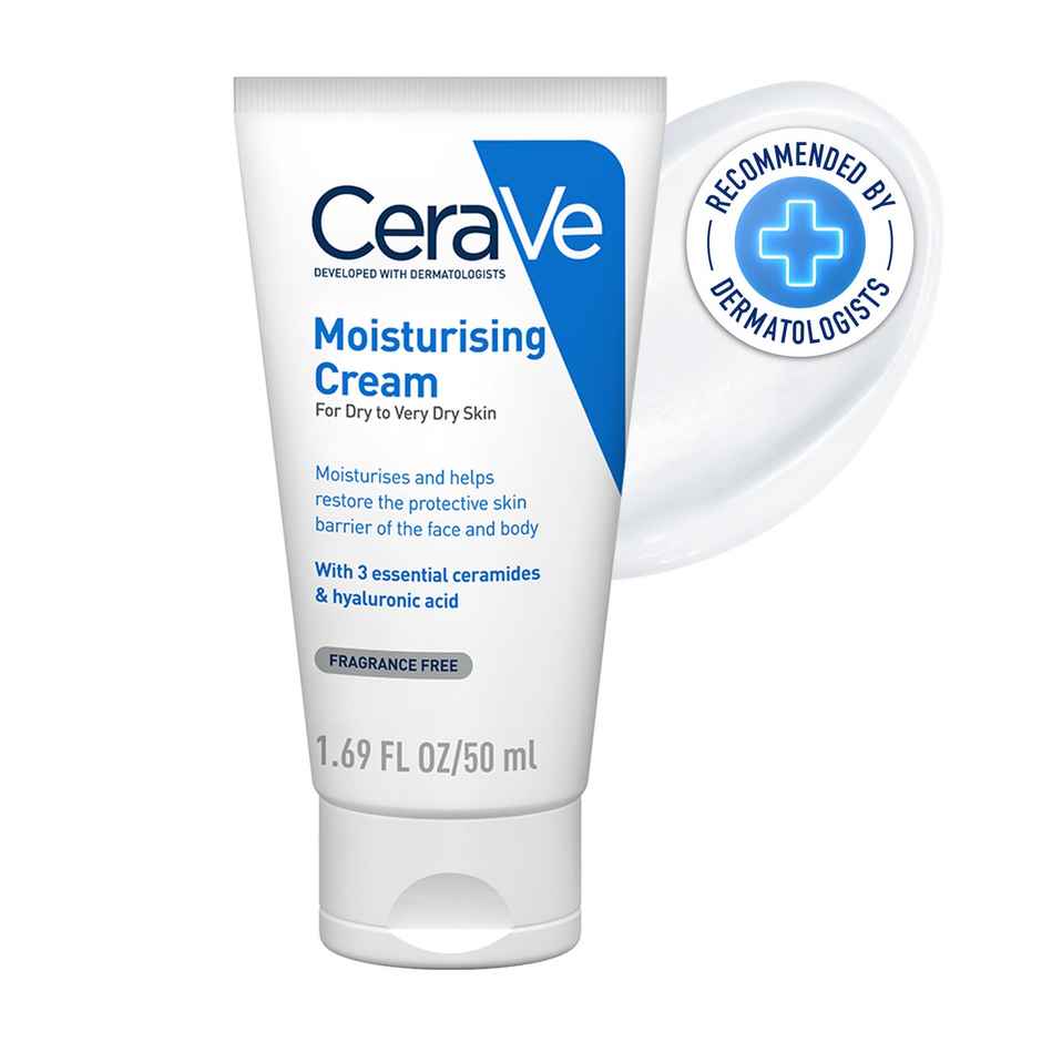 CeraVe Moisturizer Cream For Dry Skin Barrier Repair With Ceramides & Hyaluronic Acid