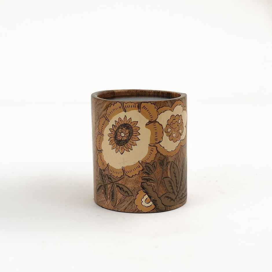 Fleur D'Or Candle Stand Small | Wood | Natural | Ellementry