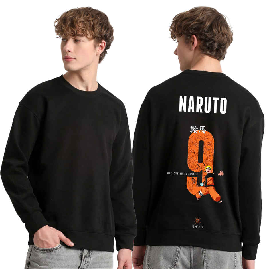 Billyball Men's Naruto 9 Sweatshirt | Black - 2XL