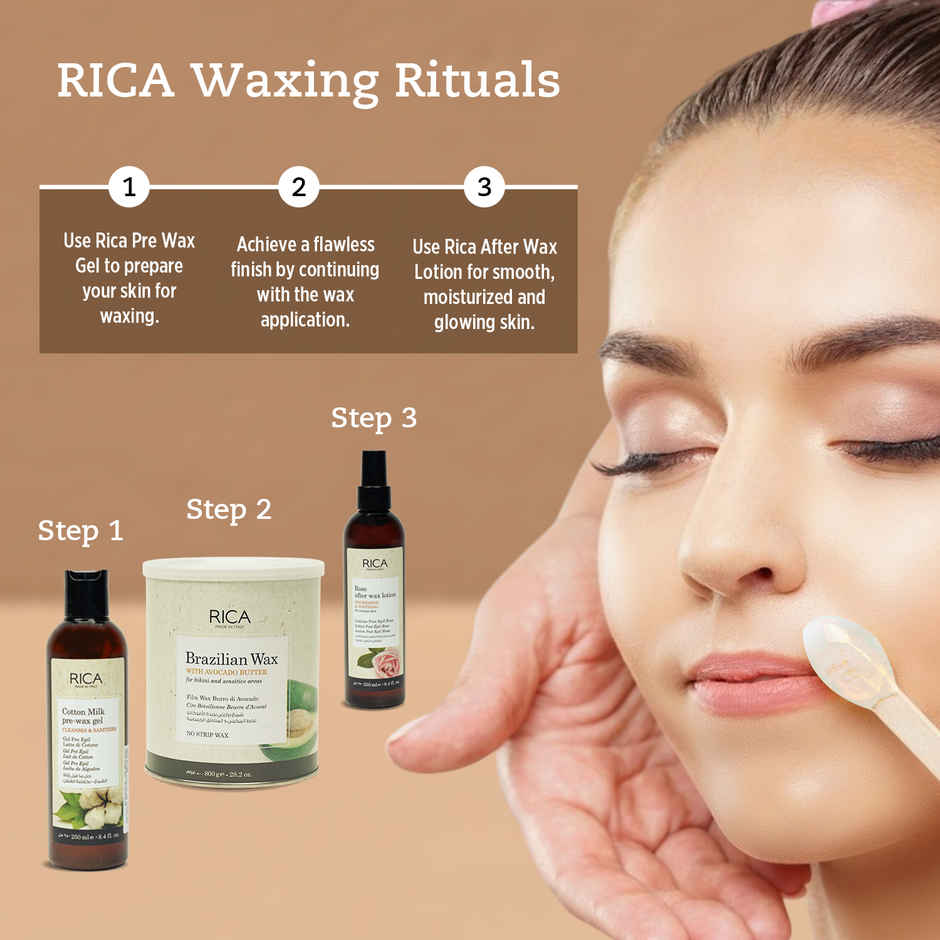 Rica Brazilian Hair Removal Wax for Sensitive Skin