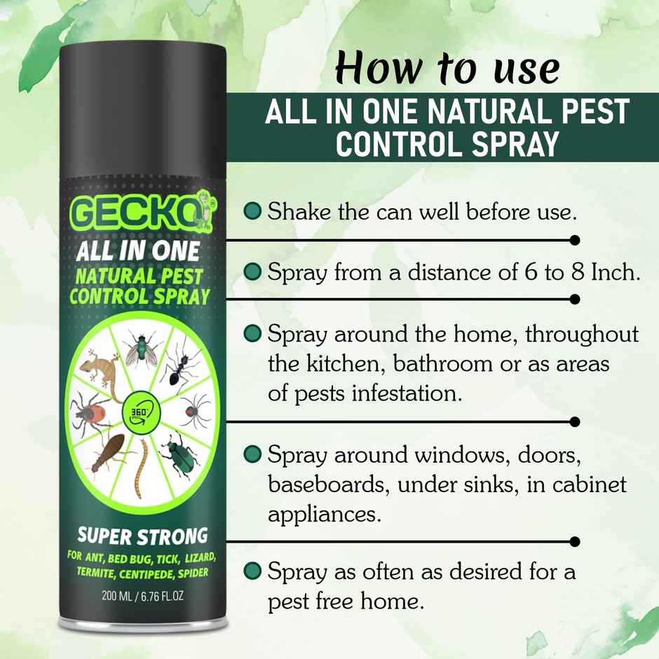 Gecko All In One Natural Pest Control Spray | Non-Toxic