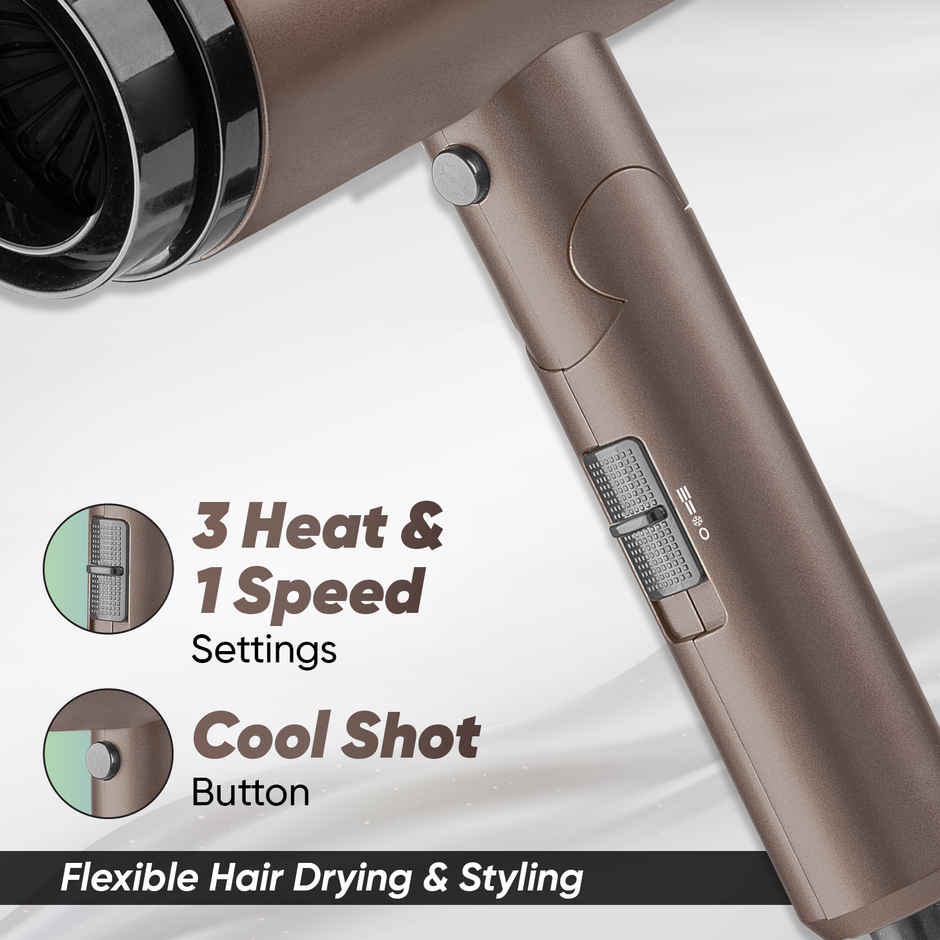 Vega Dry Up Hair Dryer | 2000W | 3 Heat & 1 Speed | Cool Shot | VHDH-36