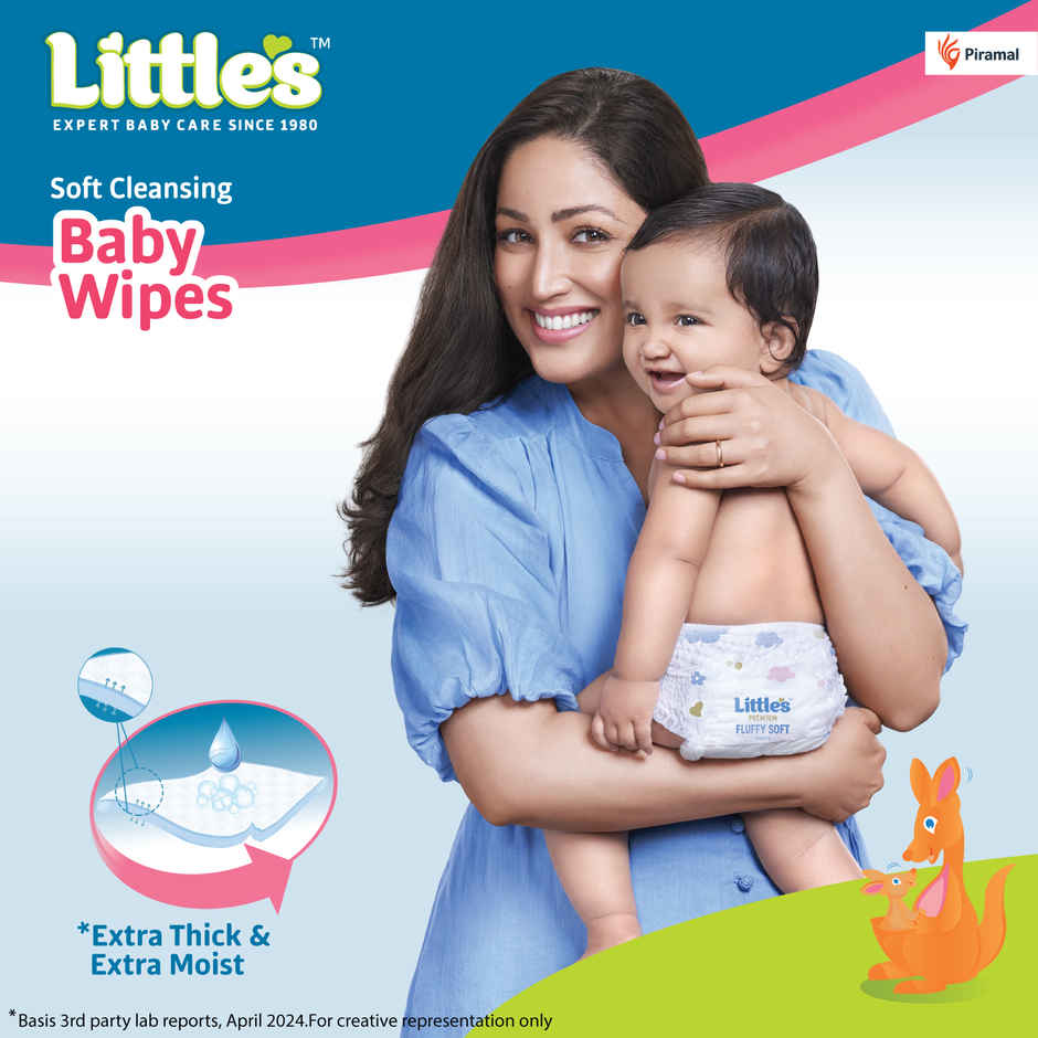 Littles Expert Baby Care Little's Soft Cleansing Baby Wipes Lid