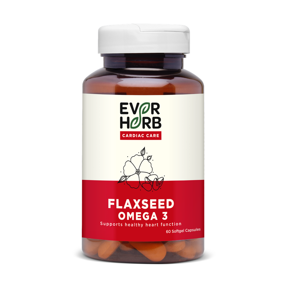 Everherb (By Pharmeasy) Flaxseed Omega 3 - Essential Fatty Acids - Healthy Heart