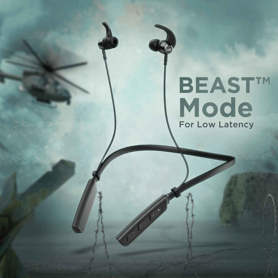 boAt Rockerz 235 Pro BT Neckband w/ 20H Playtime, ENx Technology & BEAST Mode (Active Black)