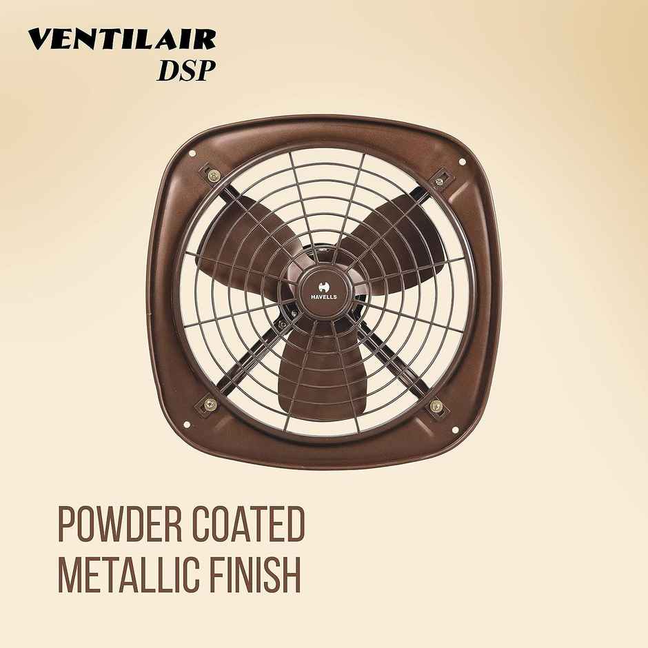 Havells Ventil Air Dsp Exhaust Fan,230mm,Cut Out Size: 32.5 x 32.5 x 21.5 Centimeters,Choco Brown